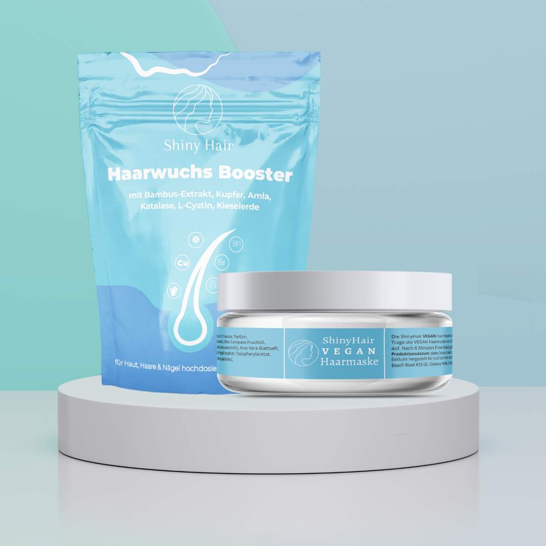 Haarkur: Haarwuchsbooster + Haarmaske vegan